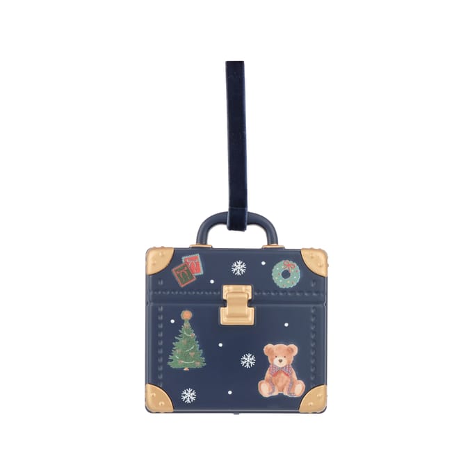 The Lifestyle Edit Timeless Christmas Suitcase Decoration