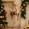 Winter Luxe Decorative Large Metal Reindeer