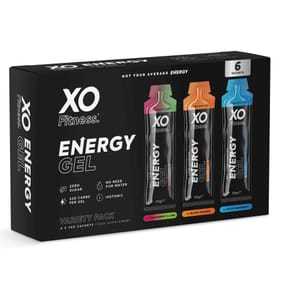XO Fitness Energy Gel Sachets Variety Pack 6x 70g