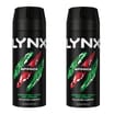 Lynx Body Spray Twin Pack 150ml - Africa