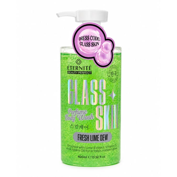 Eternite Glass Skin Body Wash 400ml - Fresh Lime Dew  