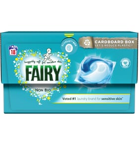 Fairy Non Bio Pods Washing Liquid Capsules 18 Washes