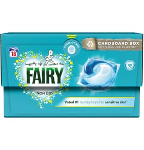 Fairy Non Bio Pods Washing Liquid Capsules 18 Washes