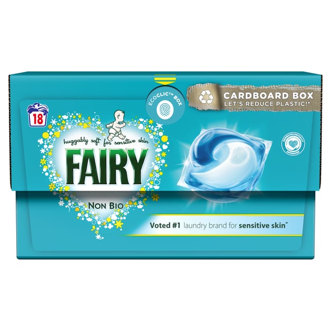 Fairy Non Bio Pods Washing Liquid Capsules 18 Washes