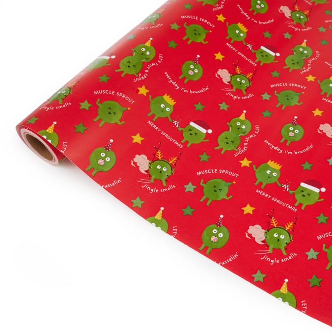 Festive Feeling 12Metre Wrapping Paper - Sprout