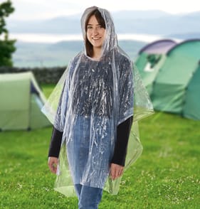 Lakescape Hooded Emergency Poncho x2