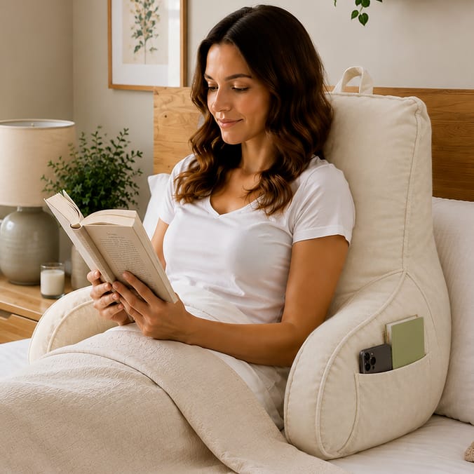 Home Collections Back Support Cuddle Cushion - Cream