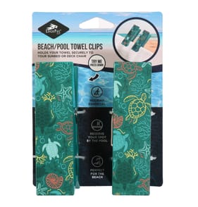 Logo Pegs Beach Towel Clips 2 Pack - Turtles