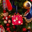 The Lifestyle Edit Timeless Christmas Suitcase Decoration