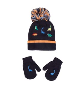Originals Hat & Mittens Set Dino - 1-2 Years