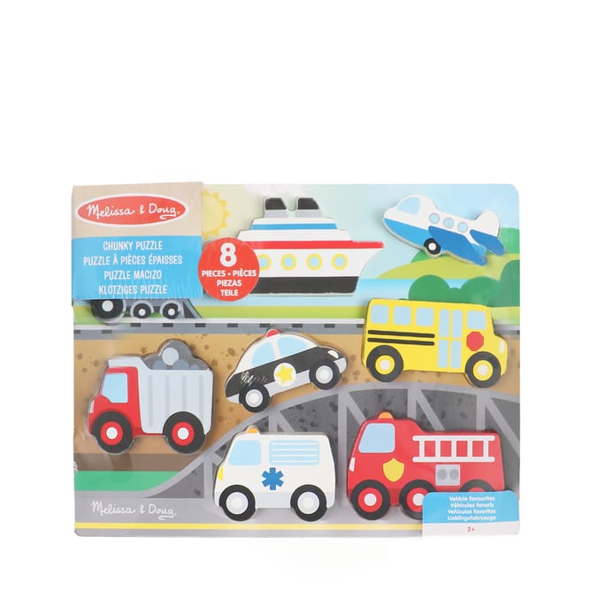 Melissa & Doug Chunky Puzzle - Vehicle Favourites