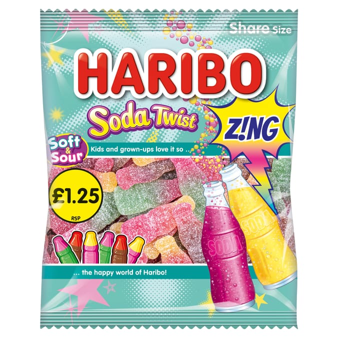 Haribo Soft & Sour Soda Twist 140g