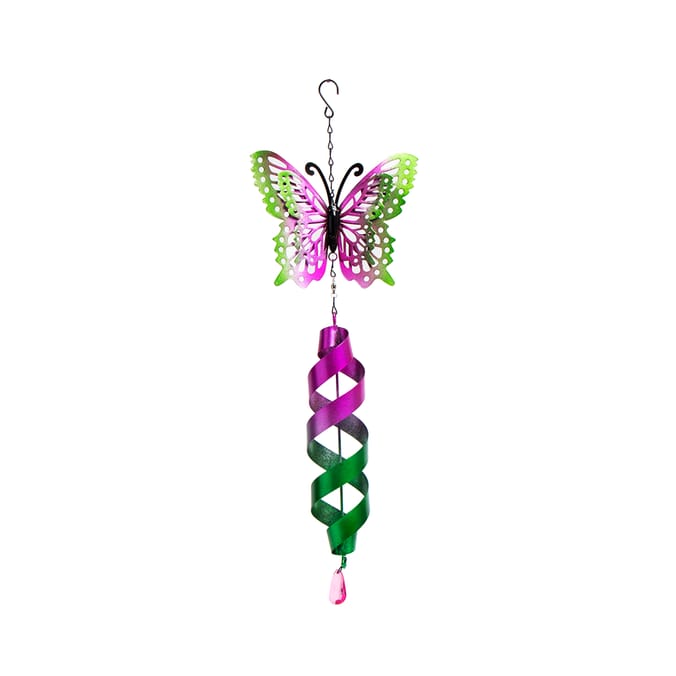 Jardin Hanging Metal Butterfly Spiral