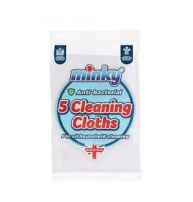 Minky Anti-Bacterial Dish Cloths 5 Pack