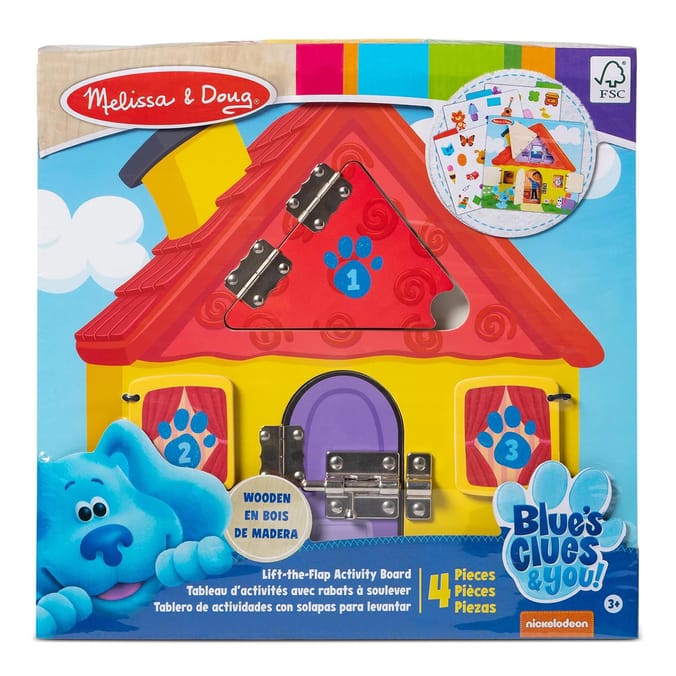 Melissa & Doug Blues Clues & You! Wooden Lift-The-Flap Activity Board