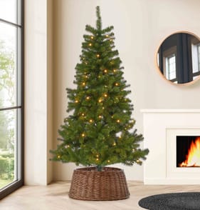 Festive Feeling Pre-Lit Green Tree 6ft