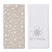 Festive Feeling Tea Towels 2 Pack - Snowflake