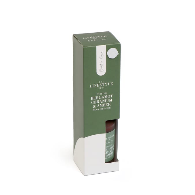 The Lifestyle Edit Frosted Bergamot Geranium & Amber Reed Diffuser