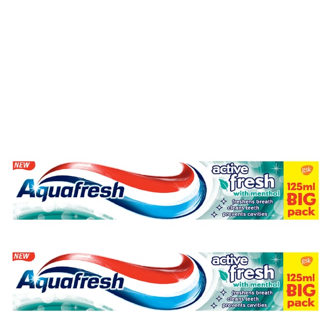 Aquafresh Toothpaste Active Fresh 125ml x2