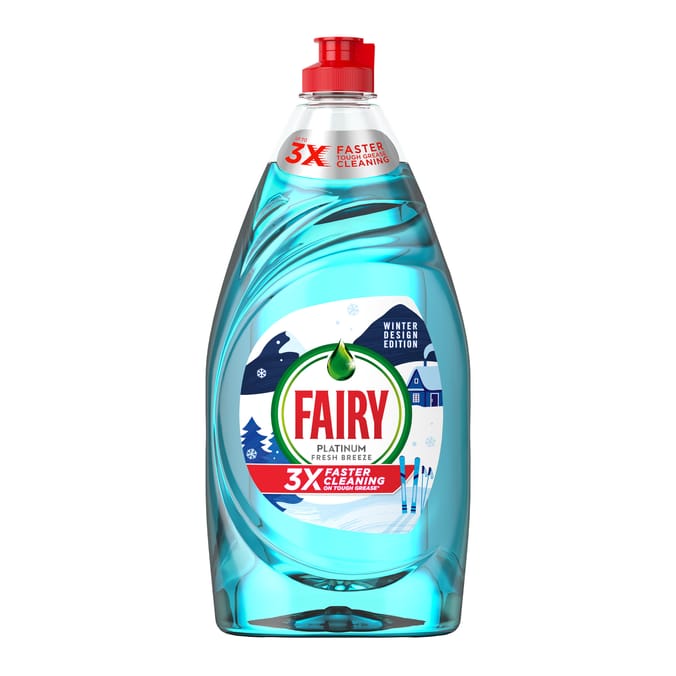 Fairy Platinum Quickwash Fresh Breeze Washing Up Liquid 820ml