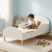 Liberty House Toys Toddler Bed and Table and Two Chairs Set - White