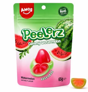 Amos Peelerz Gummies 65g - Watermelon