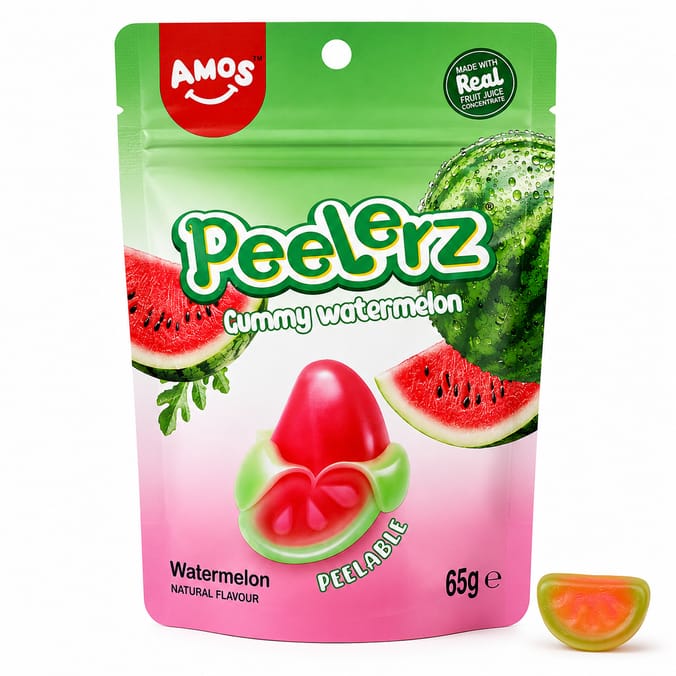 Amos Peelerz Gummies 65g - Watermelon