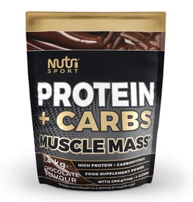 Nutri Sport Protein + Carbs Muscle Mass 1.4kg - Chocolate