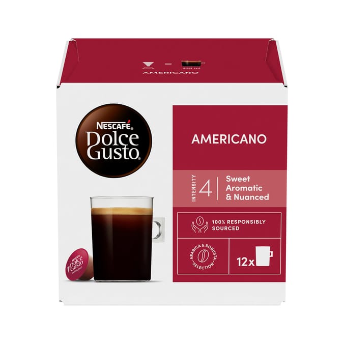 Nescafe Dolce Gusto Americano Coffee Pods x12 102g