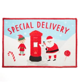 Festive Feeling Washable Door Mat - Special Delivery