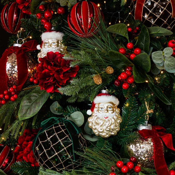 Festive Feeling Alpine Woods Traditional Hanging Santa Assorted