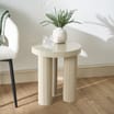 Home Collections Ribbed 3 Legged Side Table