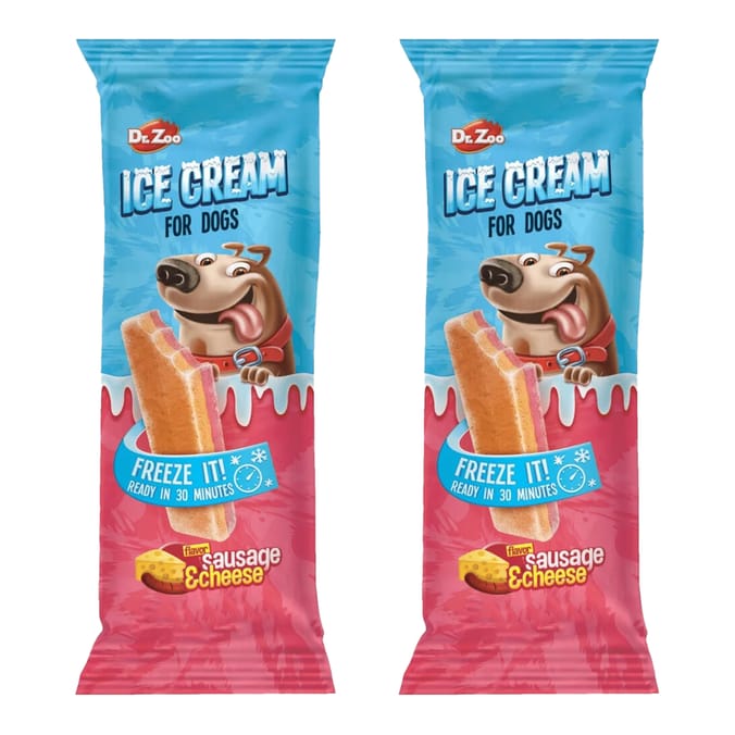 Dr. Zoo Ice Cream 50g x 2 - Sausage & Cheese