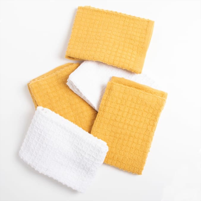 Open Kitchen 100% Cotton Tea Towels 5 Pack