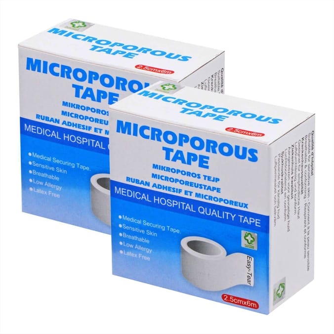 A&E Microporous Tape 2.5cmx6m x2