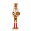 Winter Charm Wooden Nutcracker 38cm - Gingerbread