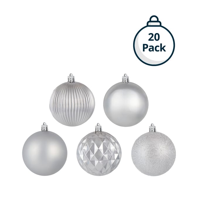 Festive Feeling 8cm Christmas Bauble 20 Pack