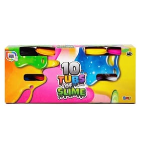Slime Tubs 10 Pack Multicoloured Slime