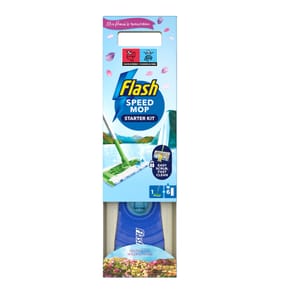 Flash Speedmop Mrs Hinch's Floor Cleaner Starter Kit - Mop & 6 Wet Refills