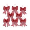 Festive Feeling Decorative Red Bows 2 Pack x4