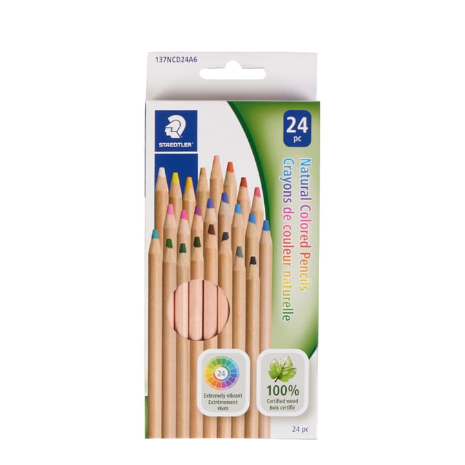 Staedtler Natural Coloured Pencils 24 Pack