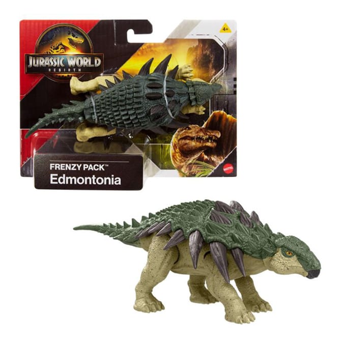  Jurassic World Rebirth Frenzy Pack Edmontonia Dinosaur Figure