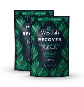 Westlab Recover Epsom & Himalayan Salts White Willow & Eucalyptus 1kg x2