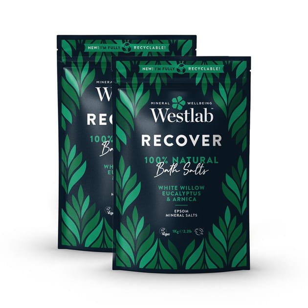 Westlab Recover Epsom & Himalayan Salts White Willow & Eucalyptus 1kg