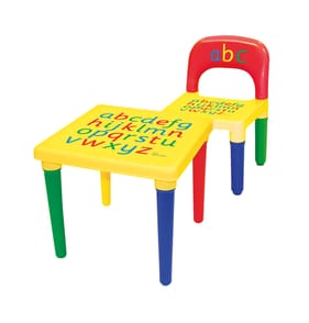 ABC Learning Alphabet Table & Chair Set