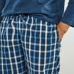  Jeff & Co by Jeff Banks Men's Navy Long Sleeve Top & Long Bottom Pyjama Set