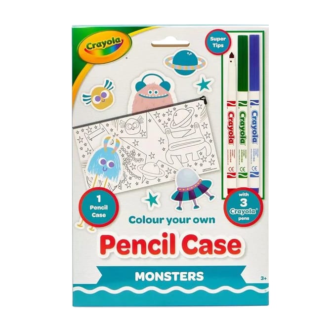 Crayola Colour Your Own Pencil Case Assorted