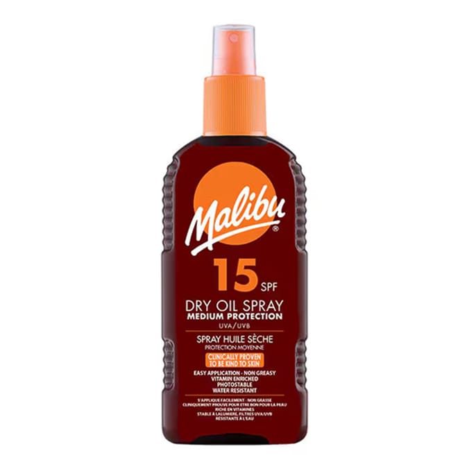 Malibu Dry Oil Spray 200ml SPF15
