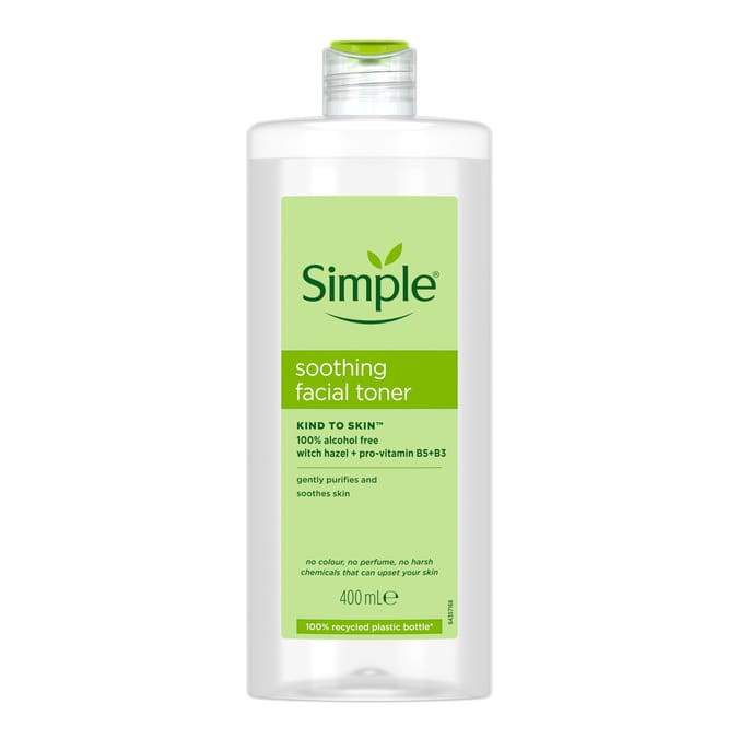 Simple Kind to Skin Facial Toner Soothing 400ml