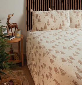 Winter Luxe Tree Print Duvet Set 